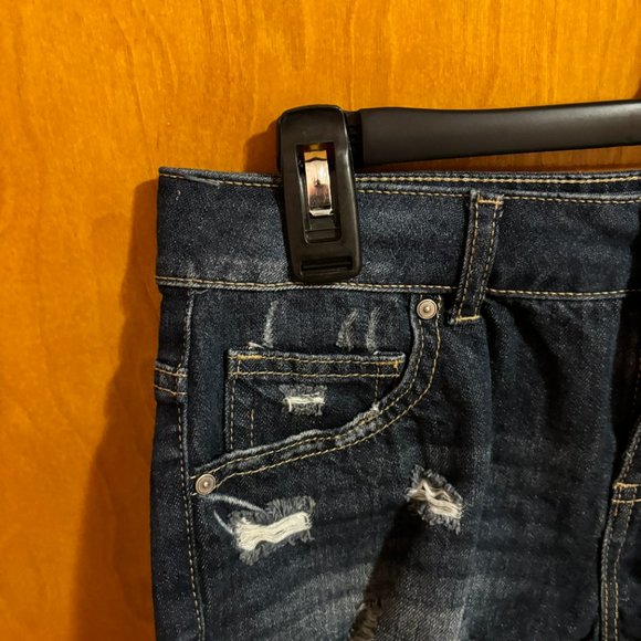 Empyre Jenna Distressed Blue Denim‎ Shorts Size 3 - Picture 3 of 11